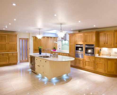 European Oak and Hand Painted